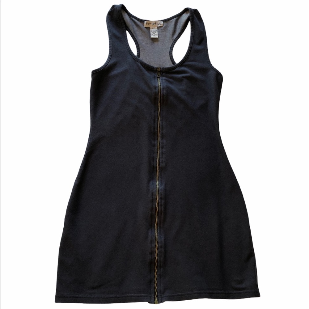Betty Blue Bodycon Blue Racerback Tunic / Tank Top